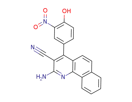 2-amino-4-(4-hydroxy-3-nitrophenyl)benzo[h]quinoline-3-carbonitrile