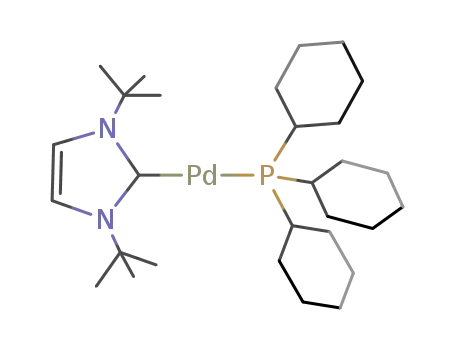 (N,N-bis(tert-butyl)-imidazole-2-ylidene)Pd(PCy3)