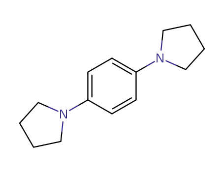 Molecular Structure of 50771-64-7 (1,4-DIPYRROLIDINO BENZENE)