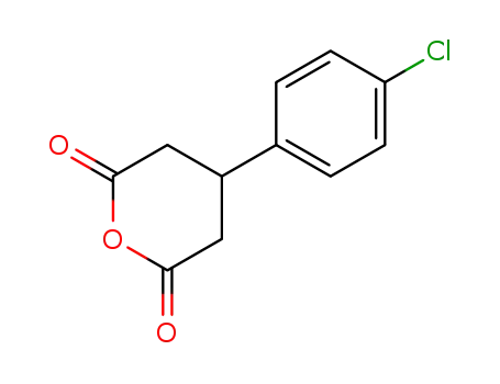 Molecular Structure of 53911-68-5 (BETA-(4-CHLOROPHENYL)GLUTARIC ANHYDRIDE)