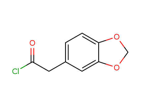 1,3-Benzodioxol-5-ylacetyl chloride 97%