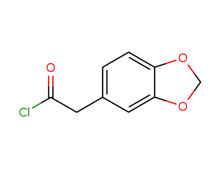 1,3-Benzodioxol-5-ylacetyl chloride 97%