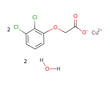 Cu((2,3-dichlorophenoxy)acetate)2(H2O)2