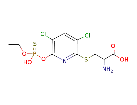 2-amino-3-[(3,5-dichloro-6-{[ethoxy(hydroxy)phosphorothioyl]oxy}pyridin-2-yl)thio]propanoic acid