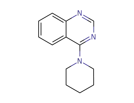 Molecular Structure of 41229-10-1 (Quinazoline, 4-(1-piperidinyl)-)