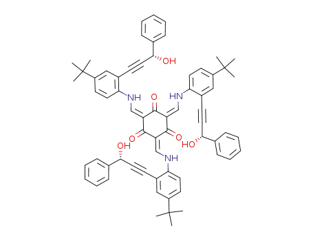 (2E,4E,6E)-2,4,6-tris((4-tert-butyl-2-((S)-3-hydroxy-3-phenylprop-1-ynyl)phenylamino)methylene)cyclohexane-1,3,5-trione