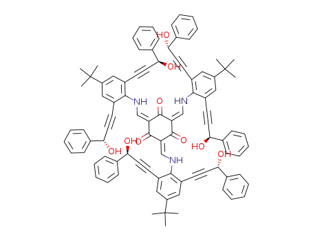 (2E,4E,6E)-2,4,6-tris((4-tert-butyl-2,6-bis((R)-3-hydroxy-3-phenylprop-1-ynyl)phenylamino)methylene)cyclohexane-1,3,5-trione