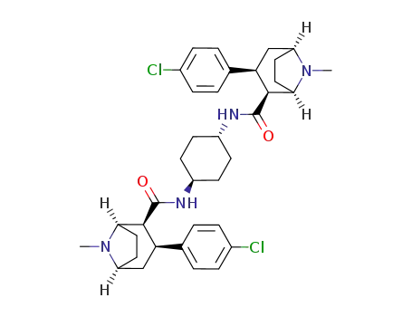 trans-1,4-di[3β-(4-chlorophenyl)tropane-2β-carbonylamino]cyclohexane