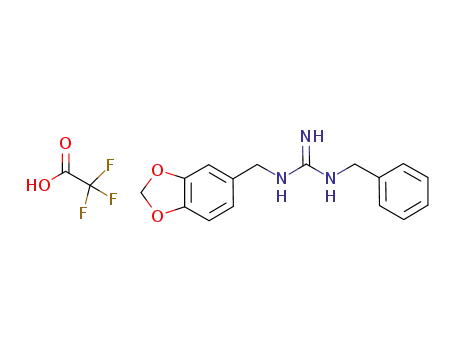 N-benzo[1,3]dioxol-5-ylmethyl-N'-benzylguanidinium trifluoroacetate