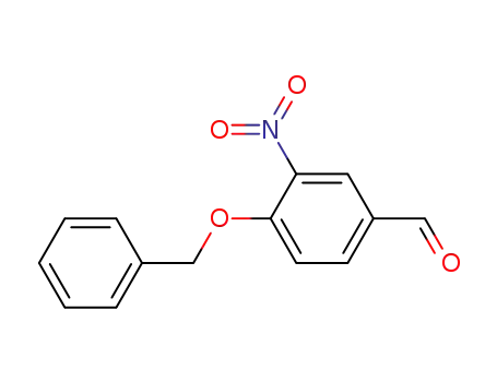 Molecular Structure of 22955-07-3 (4-BENZYLOXY-3-NITRO-BENZALDEHYDE)