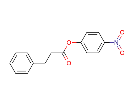 Molecular Structure of 17895-71-5 (Benzenepropanoic acid, 4-nitrophenyl ester)
