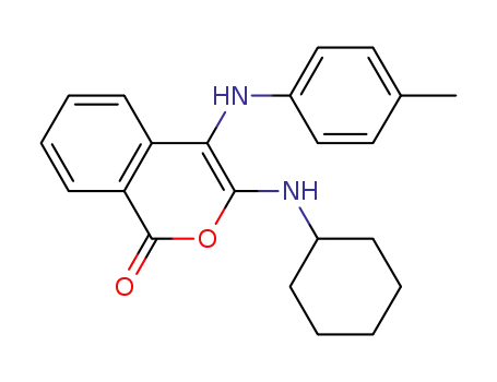 3-(N-cyclohexylamino)-4-[N-(4-methylphenyl)amino]-1H-isochromen-1-one