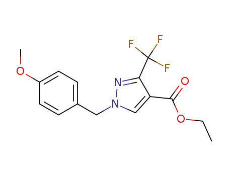 ethyl 1-[(4-methoxyphenyl)methyl]-3-(trifluoromethyl)pyrazole-4-carboxylate