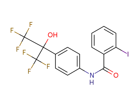 2-iodo-N-(4-(1,1,1,3,3,3-hexafluoro-2-hydroxypropan-2-yl)phenyl)benzamide