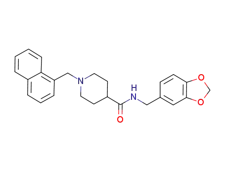 1-(1-naphthylmethyl)-4-[3,4-(methylenedioxy)benzylamino]carbonylpiperidine