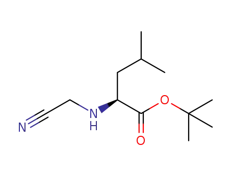 (S)-tert-butyl 2-(cyanomethylamino)-4-methylpentanoate