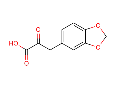 Molecular Structure of 884-18-4 (3-(1,3-benzodioxol-5-yl)-2-oxopropanoic acid)