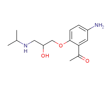 Ethanone,1-[5-amino-2-[2-hydroxy-3-[(1- methylethyl)amino]propoxy]phenyl]- 
