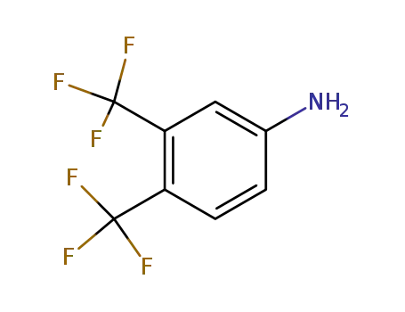 Molecular Structure of 2965-07-3 (3,4-Bis-trifluoromethyl-phenylamine)