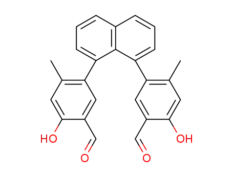 1,8-bis(2'-methyl-4'-hydroxy-5'-formylphenyl)naphthalene