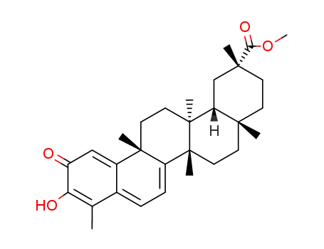 24,25,26-Trinoroleana-1(10),3,5,7-tetraen-29-oicacid, 3-hydroxy-9,13-dimethyl-2-oxo-, methyl ester, (9b,13a,14b,20a)-