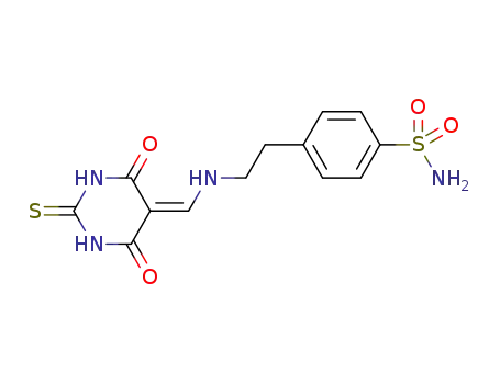 4-(2-{[(4,6-dioxo-2-thioxotetrahydropyrimidin-5(2H)-ylidene)methyl]amino}ethyl)benzenesulfonamide