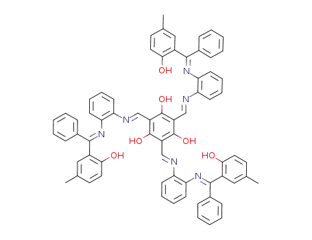 2,4,6-tris{[2-((5-methyl-2-hydroxyphenyl)phenylmethylimino)phenylimino]methyl}-1,3,5-trihydroxybenzene