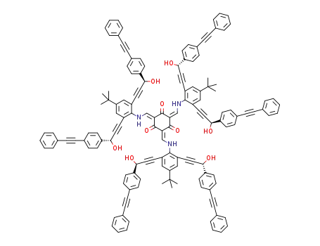 2,4,6-tris{[(4-tert-butyl-2,6-bis{(3R)-3-hydroxy-3-[4-(phenylethynyl)phenyl]prop-1-yn-1-yl}phenyl)amino]methylene}cyclohexane-1,3,5-trione