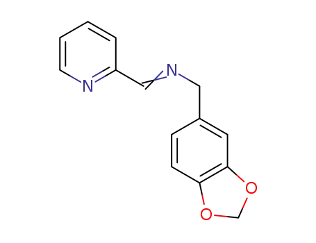 1-(benzo[1,3]dioxol-5-yl)-N-(pyridin-2-yl-methylene)methanamine