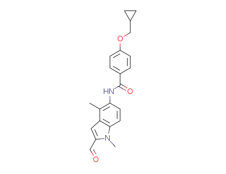 4-(cyclopropylmethoxy)-N-(2-formyl-1,4-dimethyl-1H-indol-5-yl)benzamide