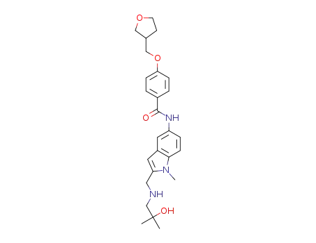 N-(2-{[(2-hydroxy-2-methylpropyl)amino]methyl}-1-methyl-1H-indol-5-yl)-4-(tetrahydrofuran-3-ylmethoxy)benzamide