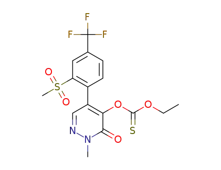 [2-methyl-5-[2-methylsulfonyl-4-(trifluoromethyl)phenyl]-3-oxo-pyridazin-4-yl]ethylsulfanylformate