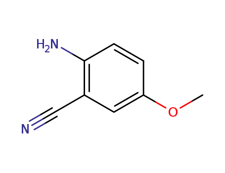 Molecular Structure of 23842-82-2 (2-Amino-5-methoxybenzonitrile)