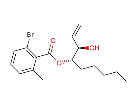 2-bromo-6-methylbenzoic acid (S)-1-[(R)-1-hydroxyallyl]hexyl ester
