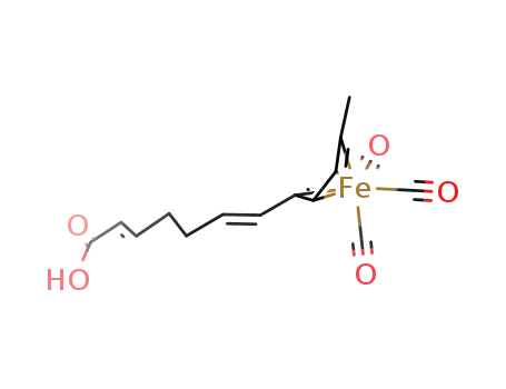 tricarbonyl[(8,9,10,11-η)-(2E,6E,8E,10E)-dodeca-2,6,8,10-tetraenoic acid]iron