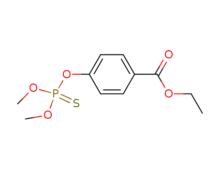 Molecular Structure of 59288-80-1 (Benzoic acid, 4-[(dimethoxyphosphinothioyl)oxy]-, ethyl ester)