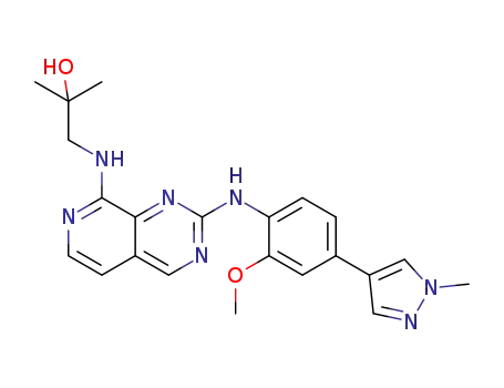 1-((2-((2-methoxy-4-(1-methyl-1H-pyrazol-4-yl)phenyl)amino)pyrido[3,4-d]pyrimidin-8-yl)amino)-2-methylpropan-2-ol