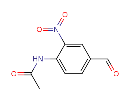Molecular Structure of 51818-98-5 (N-(4-Formyl-2-nitrophenyl)acetamide)
