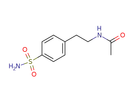 Molecular Structure of 41472-49-5 (N-(P-SULFAMOYLPHENETHYL)ACETAMIDE)