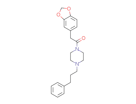 2-(3,4-methylenedioxy)phenyl-1-(4-(3-phenylpropyl)piperazin-1-yl)ethanone