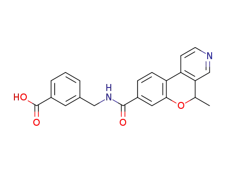 3-((5-methyl-5H-chromeno[3,4-c]pyridine-8-carboxamido)methyl)benzoic acid
