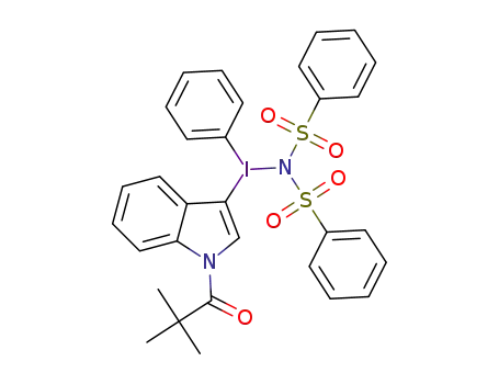 1-(2,2-dimethyl-1-oxopropyl)-3-[(bisbenzenesulfone amidyl)(phenyl)-λ3-iodanyl]-1H-indole