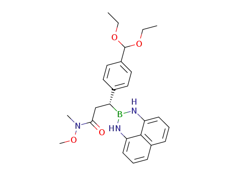(R)-3-(3-(diethoxymethyl)phenyl)-N-methoxy-N-methyl-3-(1Hnaphtho[1,8-de][1,3,2]diazaborinin-2(3H)-yl)propanamide