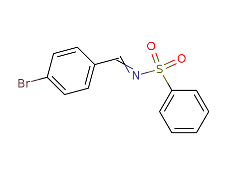 Molecular Structure of 36176-88-2 (Benzenesulfonamide, N-[(4-bromophenyl)methylene]-)