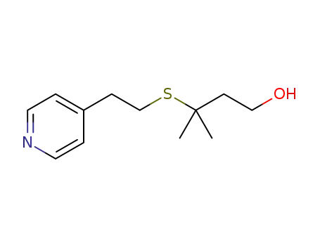3-methyl-3-((2-(pyridine-4-yl)ethyl)thio)butan-1-ol