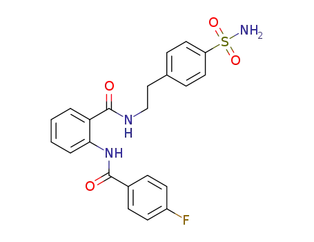 2-(4-fluorobenzamido)-N-(4-sulfamoylphenethyl)benzamide