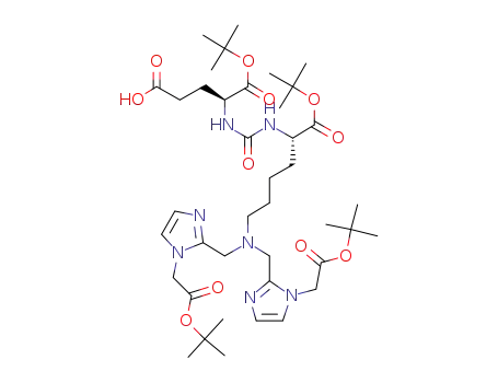 (S)-4-(3-((S)-6-(bis((1-(2-tert-butoxy-2-oxo-ethyl)-1H-imidazol-2-yl)methyl)amino)-1-tert-butoxy-1-oxo-hexane-2-yl)ureido)-5-tert-butoxy-5-oxopentanoic acid