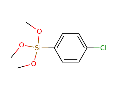 Molecular Structure of 35692-30-9 ((p-Chlorophenyl)Trimethoxysilane)