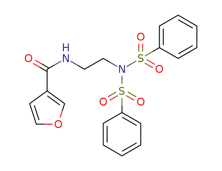 N-(2-(N-(phenylsulfonyl)phenylsulfonamido)ethyl)furan-3-carboxamide