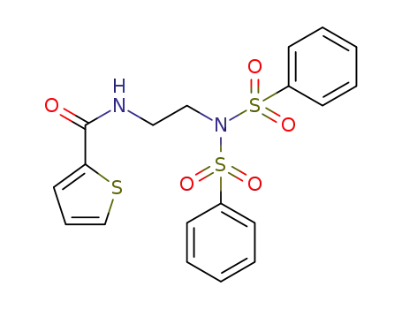 N-(2-(N-(phenylsulfonyl)phenylsulfonamido)ethyl)thiophene-2-carboxamide